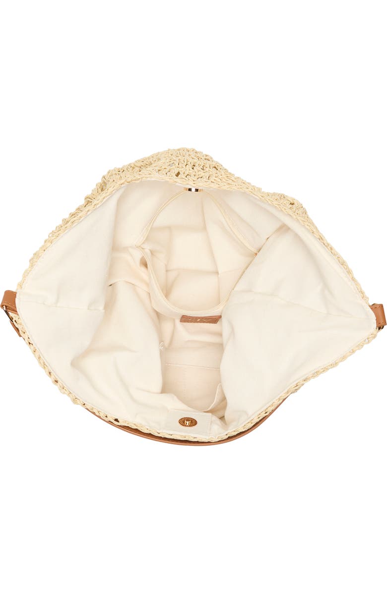 Dolce Vita Bloom Straw Shoulder Bag, Alternate, color, Natural