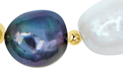La Meno Midnight Pearl Bracelet In Multi