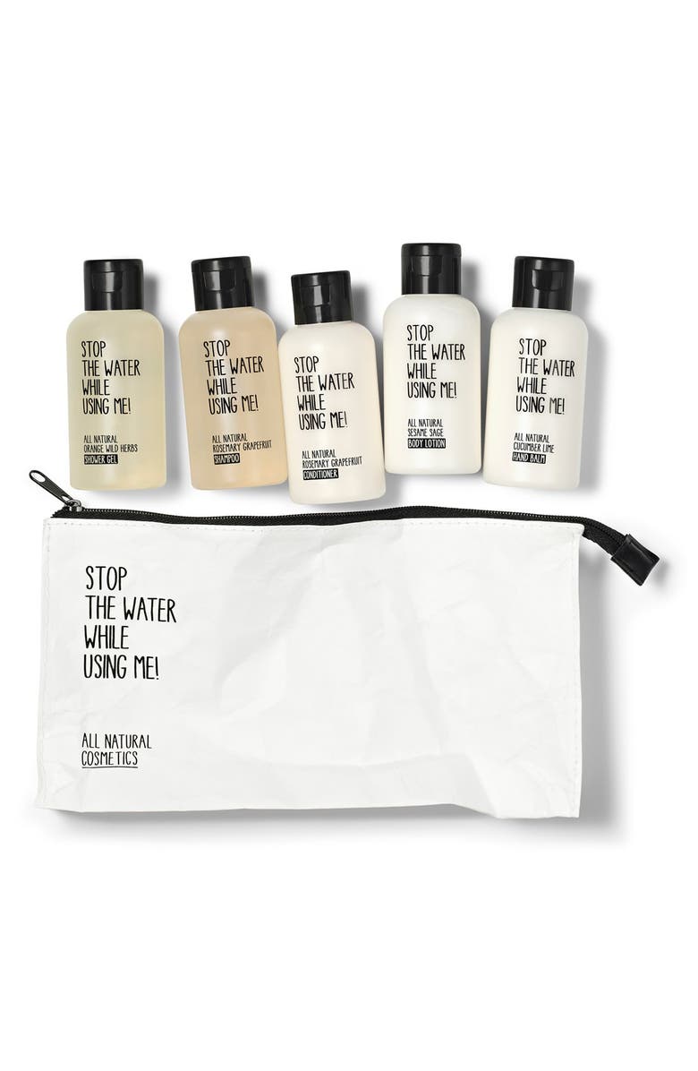 STOP THE WATER WHILE USING ME! All Natural Cosmetics Travel Kit, Main, color, 
