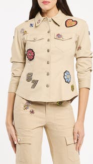 Cinq à Sept Retro Love Patches Canyon Jacket