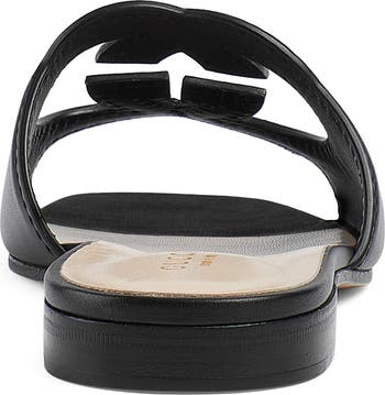 Gucci Interlocking G Cutout Slide Sandal (Women) | Nordstrom