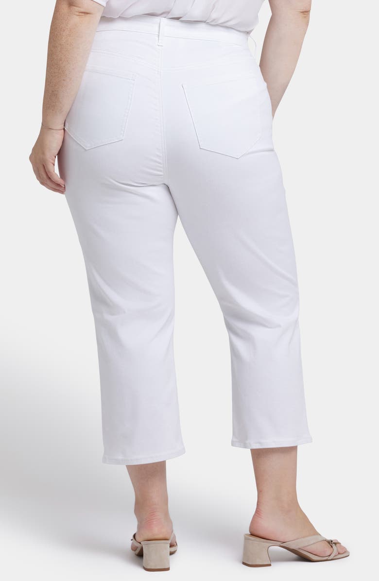 NYDJ Joni High Waist Capri Jeans, Alternate, color, Optic White