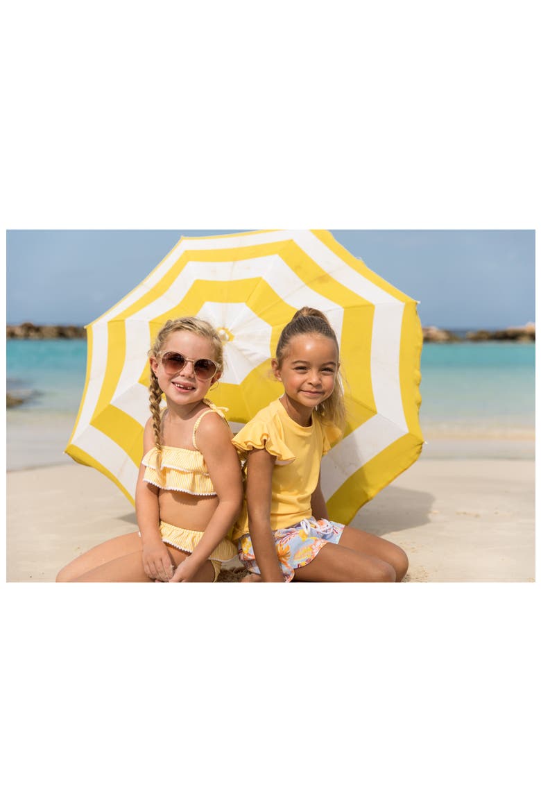 Kids' Marigold Flutter Sleeve Rashguard, Alternate, color, YELLOW