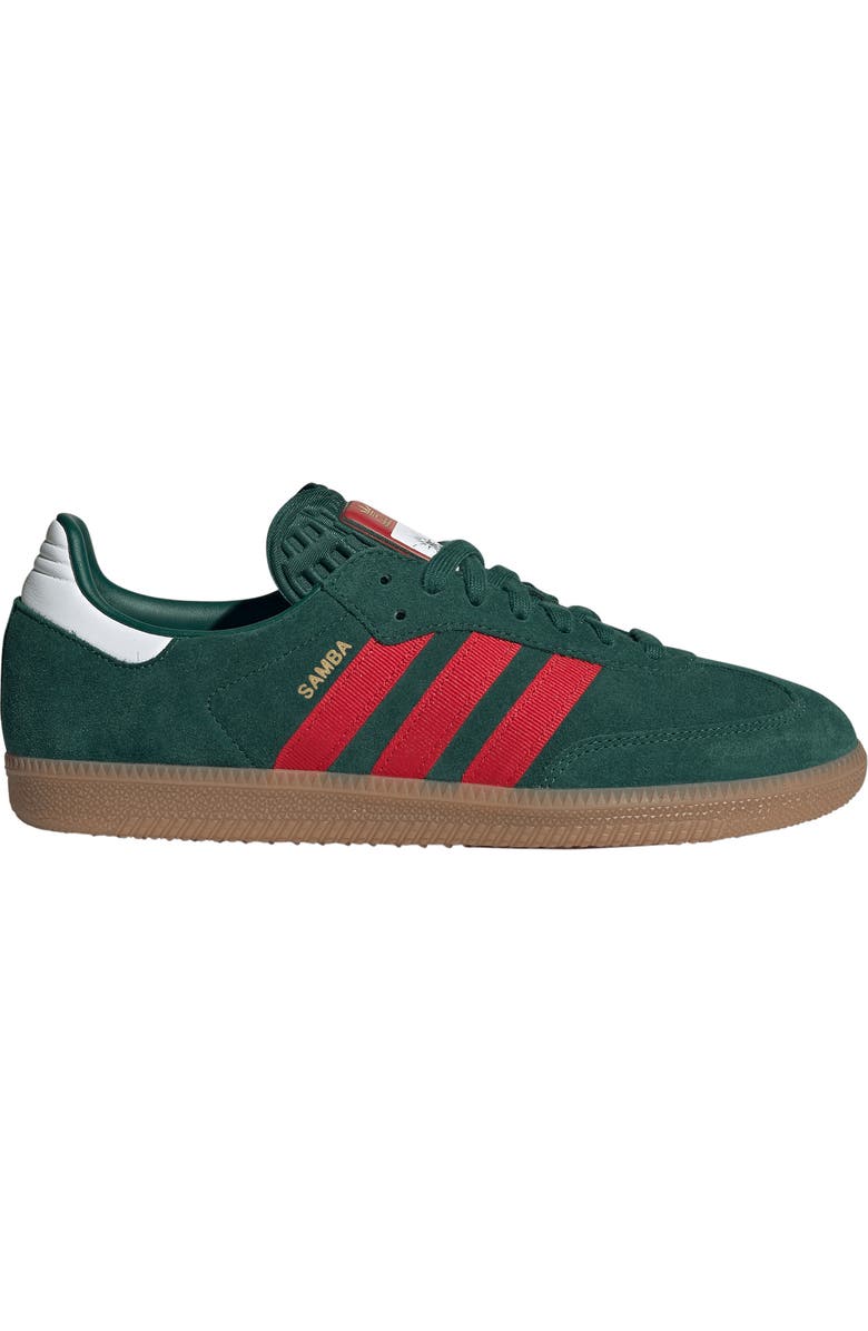 adidas x FIFA Gender Inclusive Samba OG Sneaker, Alternate, color, Team Dark Green/ Scarlet