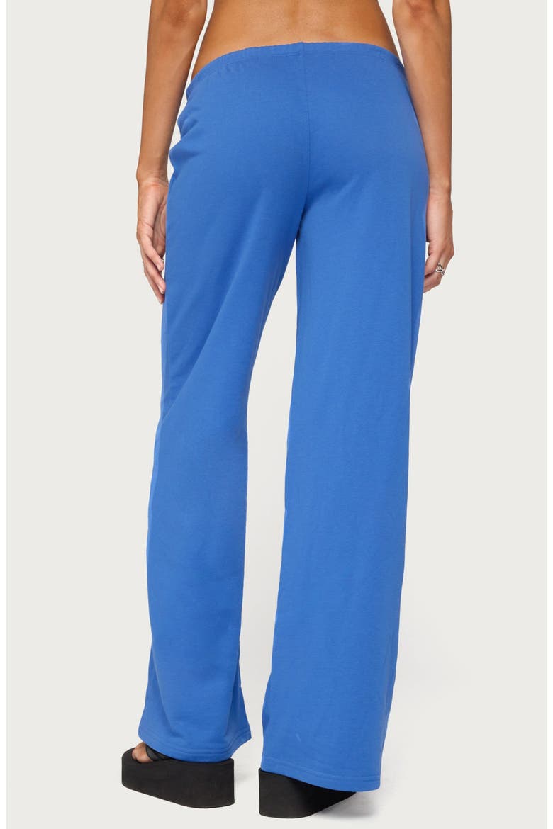 Callista Wide Leg Sweatpants, Alternate, color, BLUE