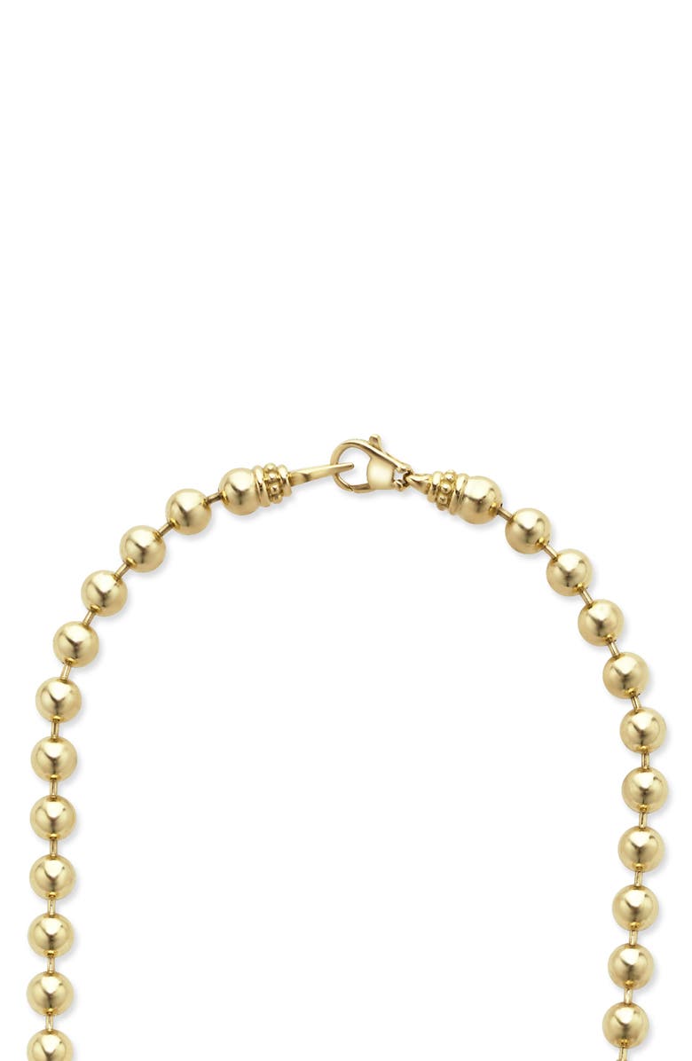 LAGOS 18K Anthem 5mm Ball Chain Necklace, Alternate, color, Gold