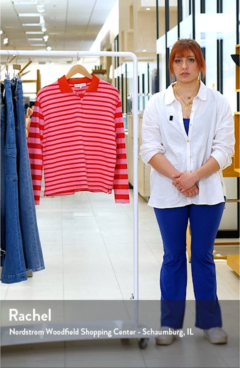 Stripe Long Sleeve Polo, sales video thumbnail