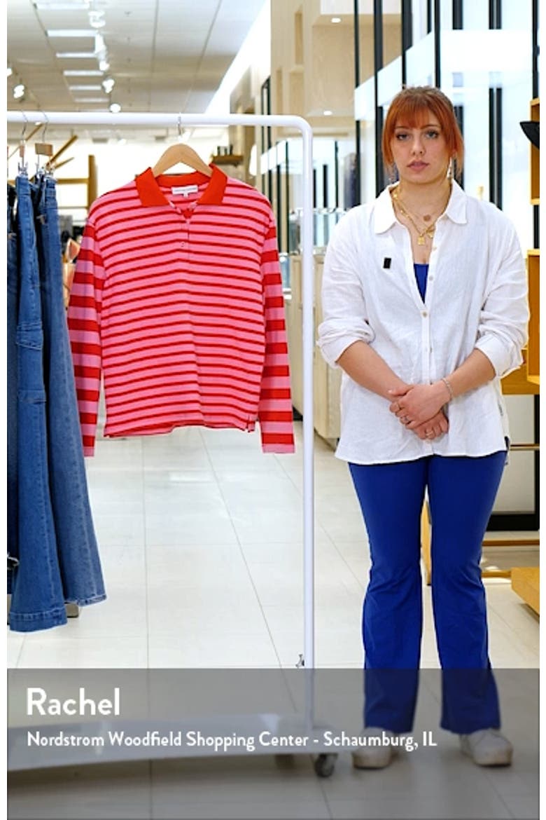 Stripe Long Sleeve Polo video