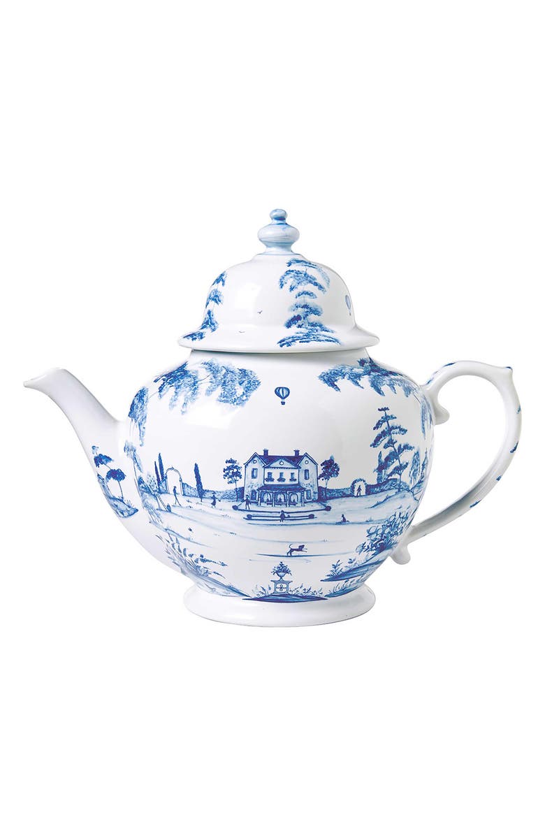 Juliska Country Estate Teapot, Main, color, Delft Blue