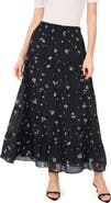 Vince Camuto Floral Tiered Skirt