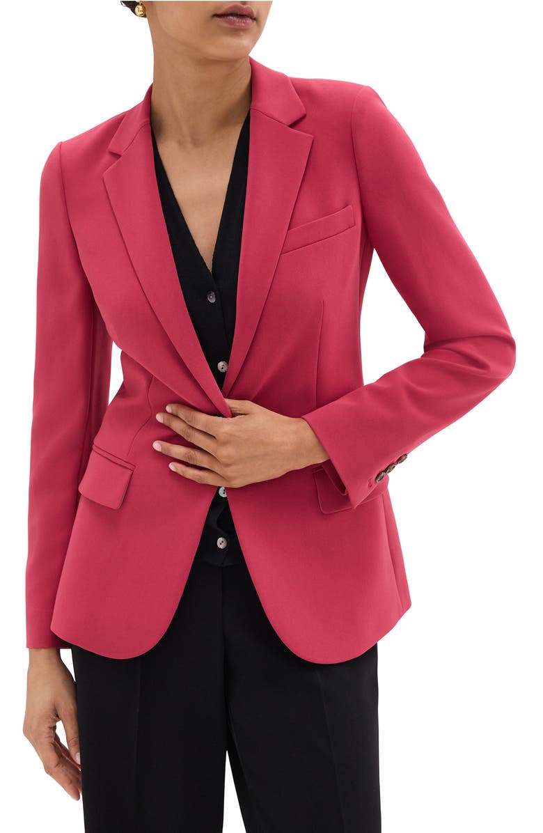 Theory Classic Staple Blazer, Alternate, color, Deep Rose - Ugf