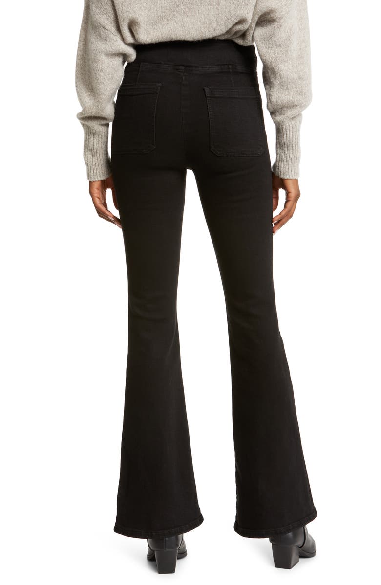 FRAME Jetset Flare Pull-On Jeans, Alternate, color,