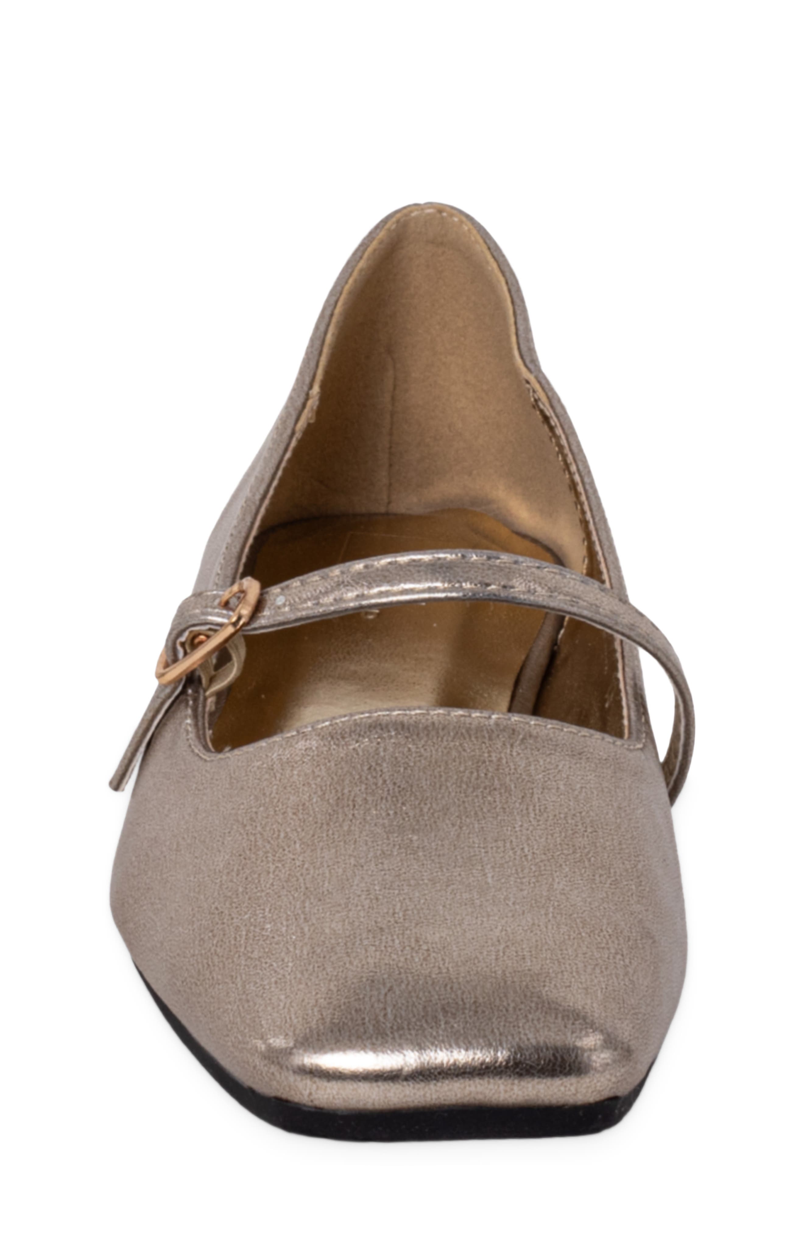 Kids' Adele Mini Faux Leather Mary Jane, Alternate, color, LIGHT GOLD