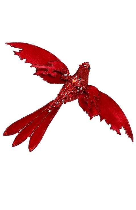 Holiday Flying Bird Clip, Set of 6