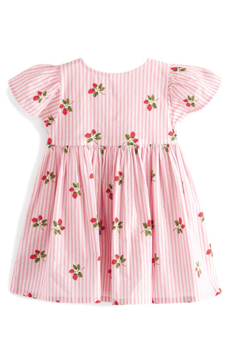 NEXT Kids' Strawberry Stripe Cotton Sundress, Alternate, color, 