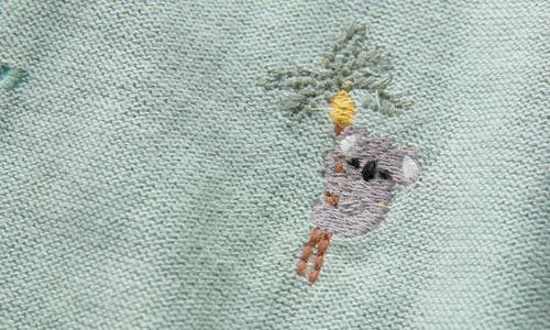 Next Kids' Animal Embroidered Cotton Polo In Green