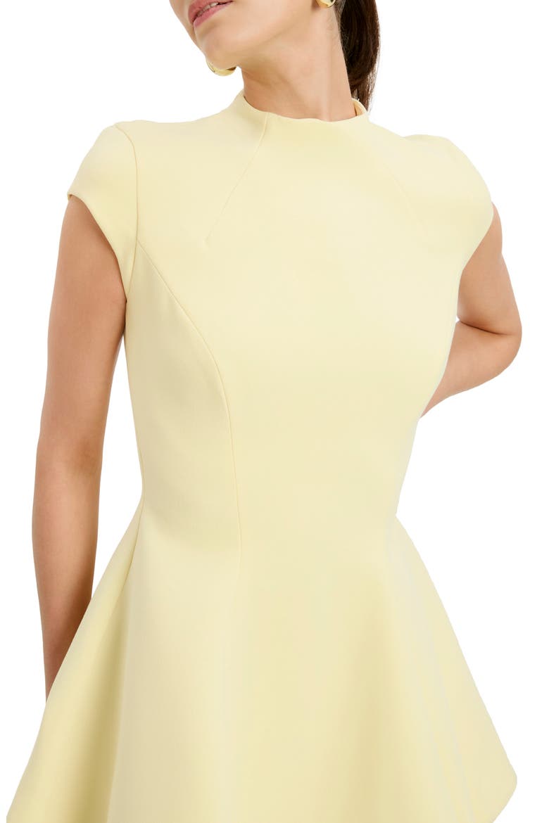 Beckett High Neck Minidress, Alternate, color, CANARY YELLOW