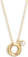 Chelsea28 Goldtone Initial Pendant Necklace