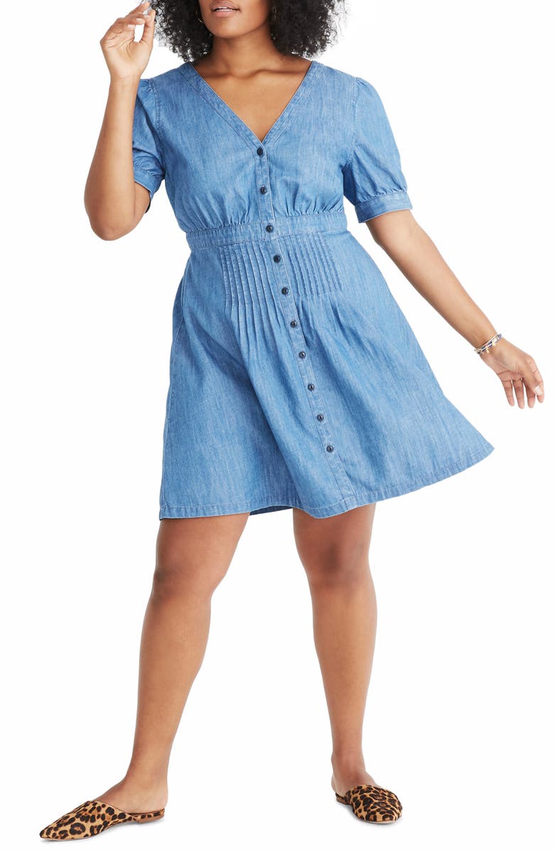 Madewell Denim Daylily Dress, Alternate, color, 