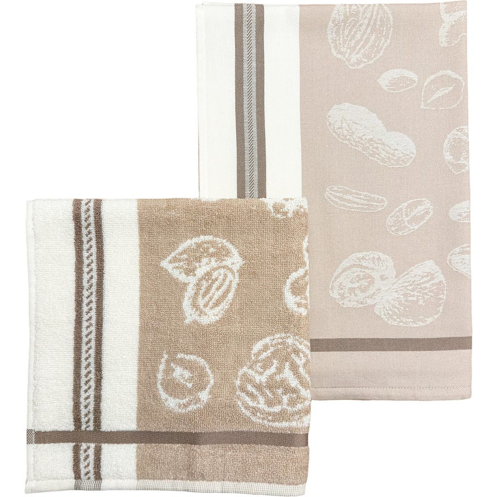 Anaya Epicurean Delights Kitchen Towels In Nutty Brown