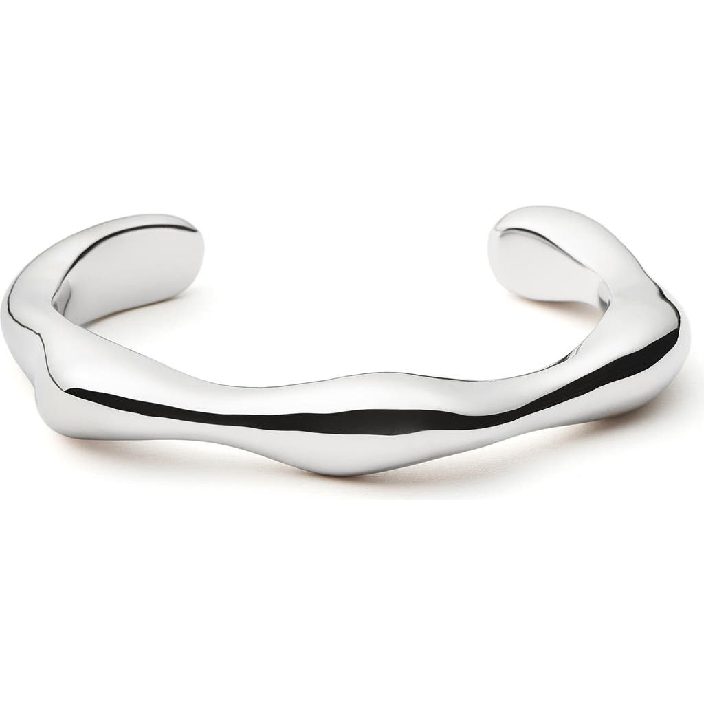 Missoma x Eny Lee Parker Puffy Open Cuff Bracelet in Silver at Nordstrom