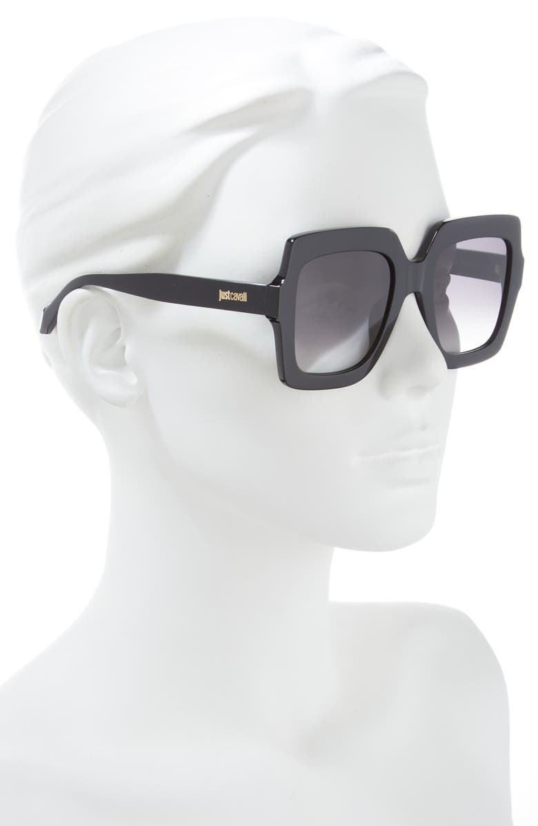 Just Cavalli 53mm Oversize Square Sunglasses, Alternate, color, 