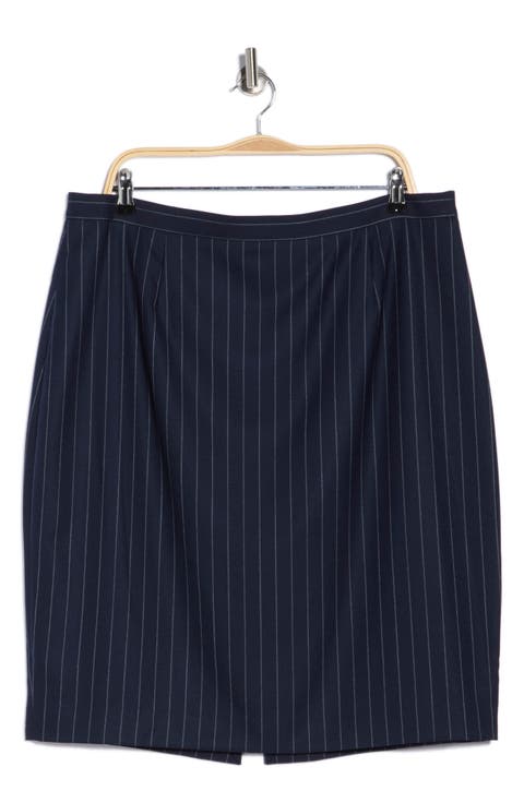Bella Pin Stripe A-Line Skirt