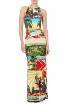Alice + Olivia Pania Print Sleeveless Maxi Dress
