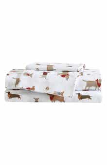 Eddie Bauer Buddy & Friends Dog Print Microfiber Sheet Set