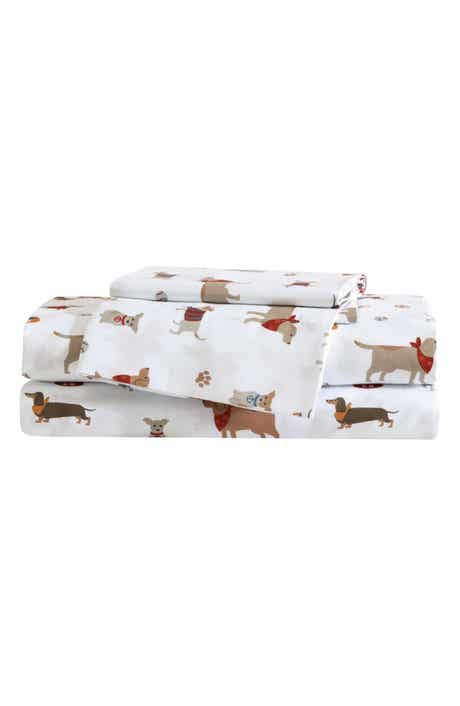 Eddie Bauer Buddy & Friends Dog Print Microfiber Sheet Set