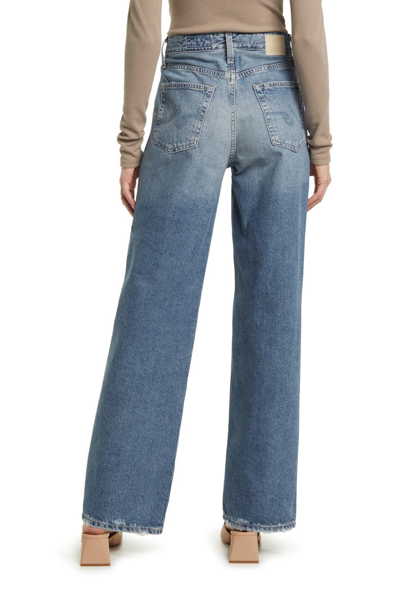 Kora High Waist Wide Leg Jeans, Alternate, color, RIVAL