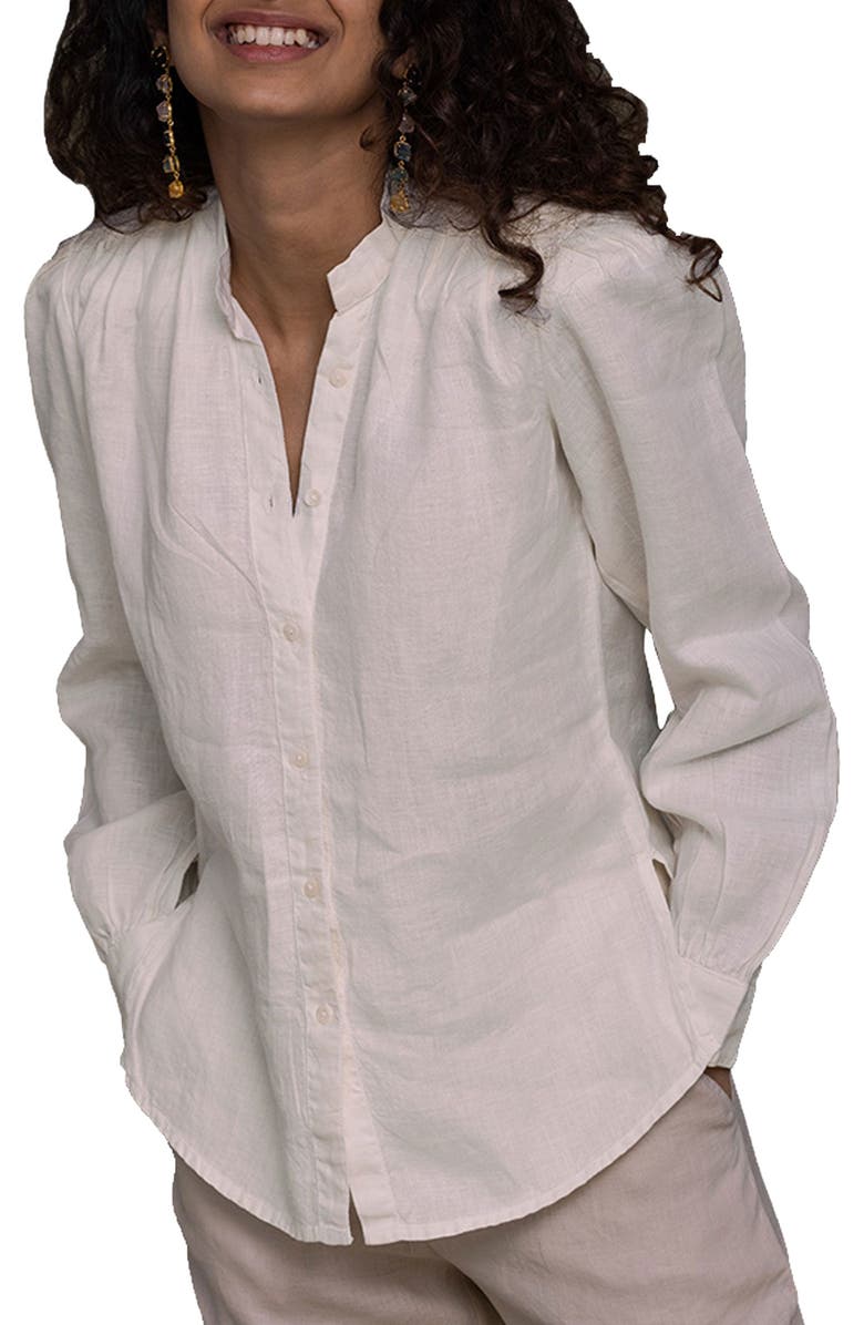 Reistor Womens The Wild River Shirt Off White XX Large, Alternate, color, Off White