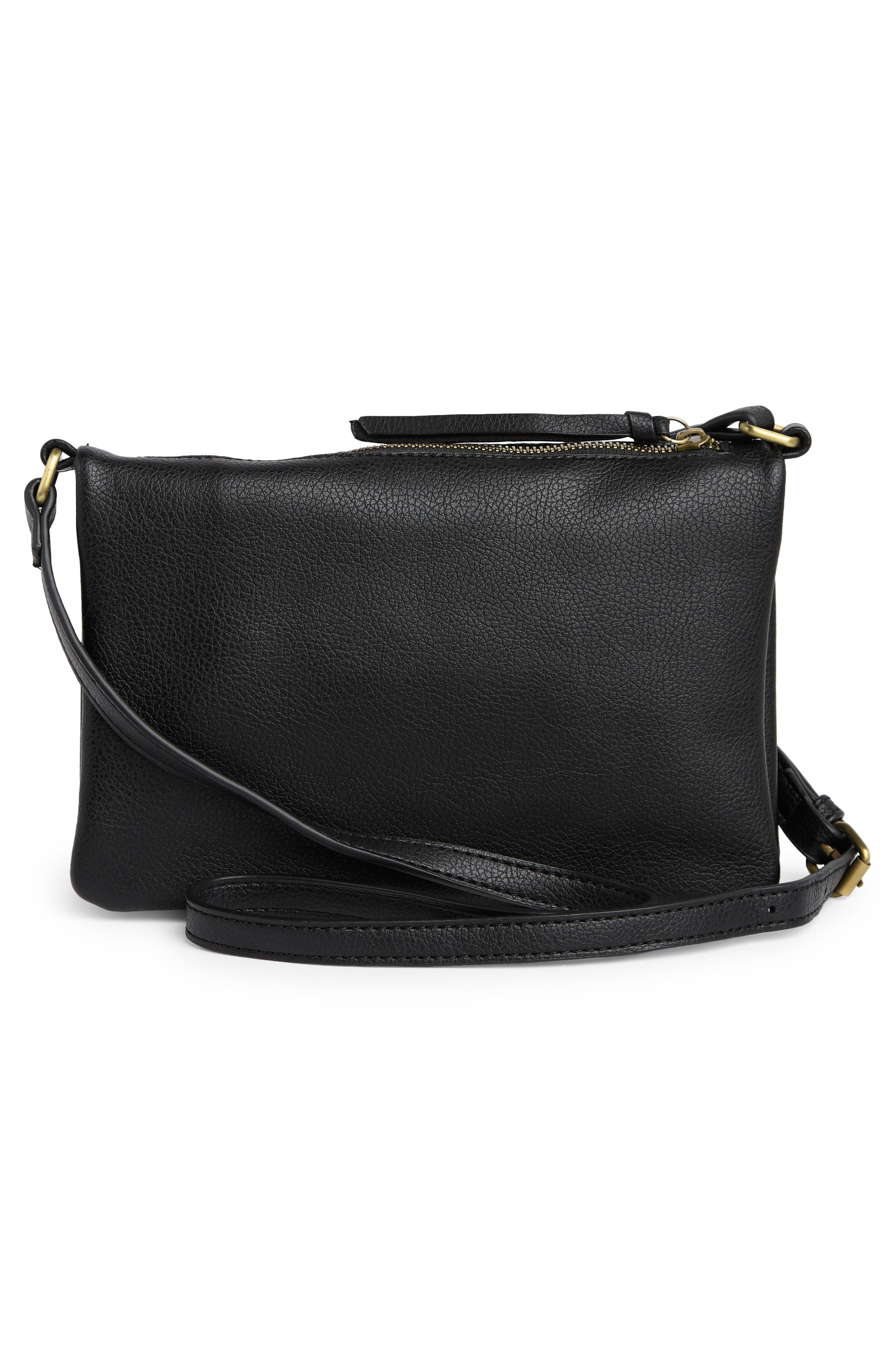 Street Level Medium Faux Leather Crossbody Bag, Alternate, color, 