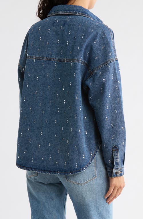 Vigoss Bling Shacket In Blue