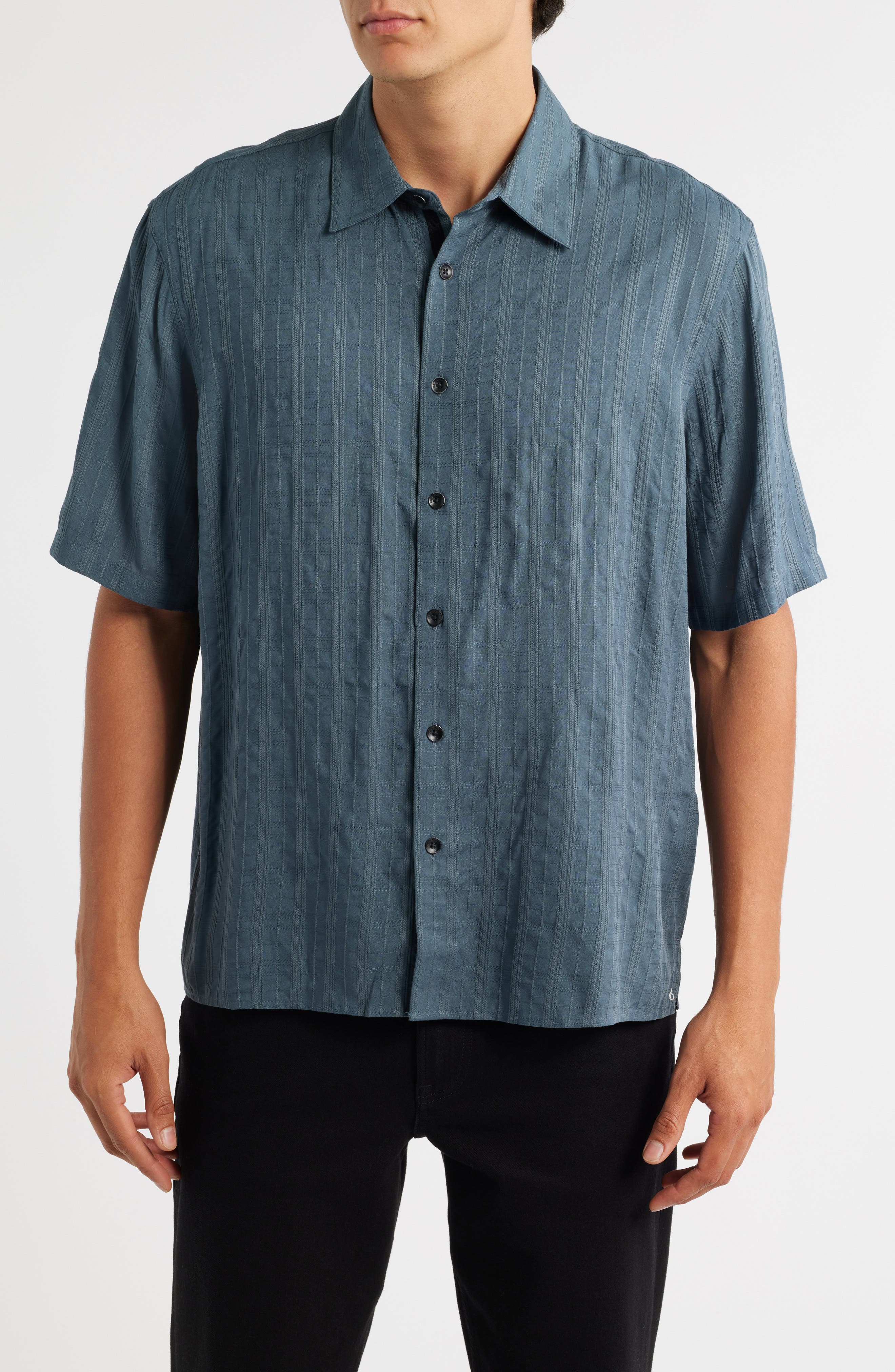 Dalton Plaid Short Sleeve Button-Up Shirt