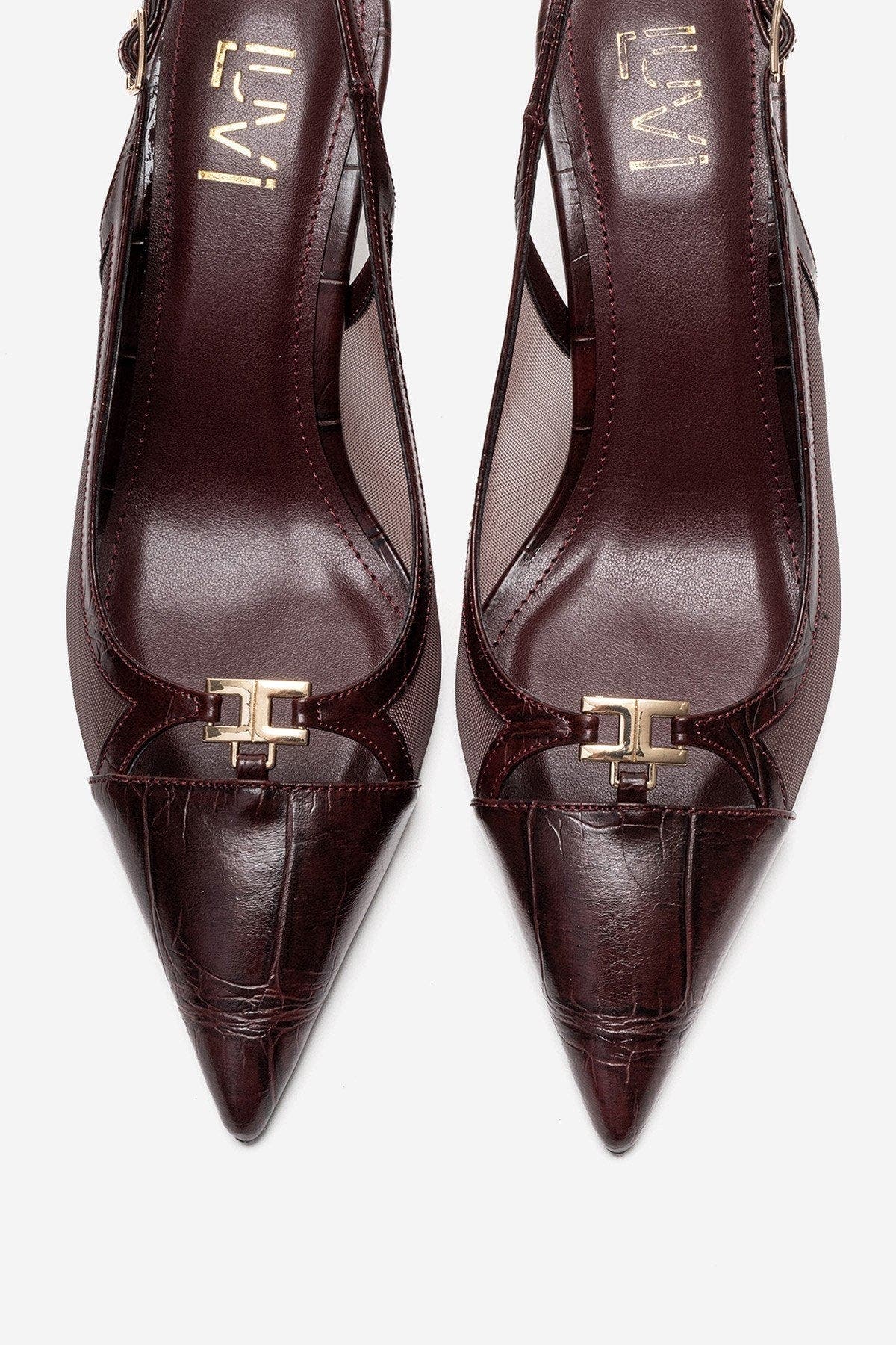 Orella Stiletto Mesh Pump, Alternate, color, Burgundy Print