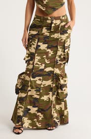 AFRM LOS ANGELES Cassie the Cargo Maxi Skirt