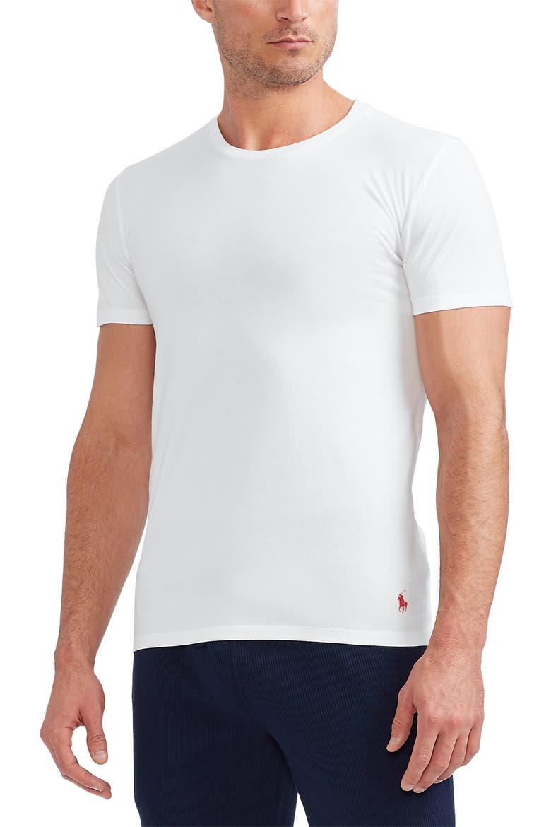 3-Pack Slim Fit Crewneck T-Shirt, Alternate, color, WHITE