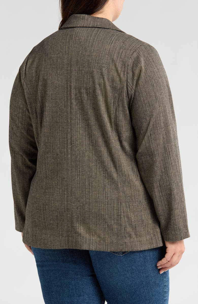 Wit & Wisdom Open Front Blazer, Alternate, color, Peanut Butter Black