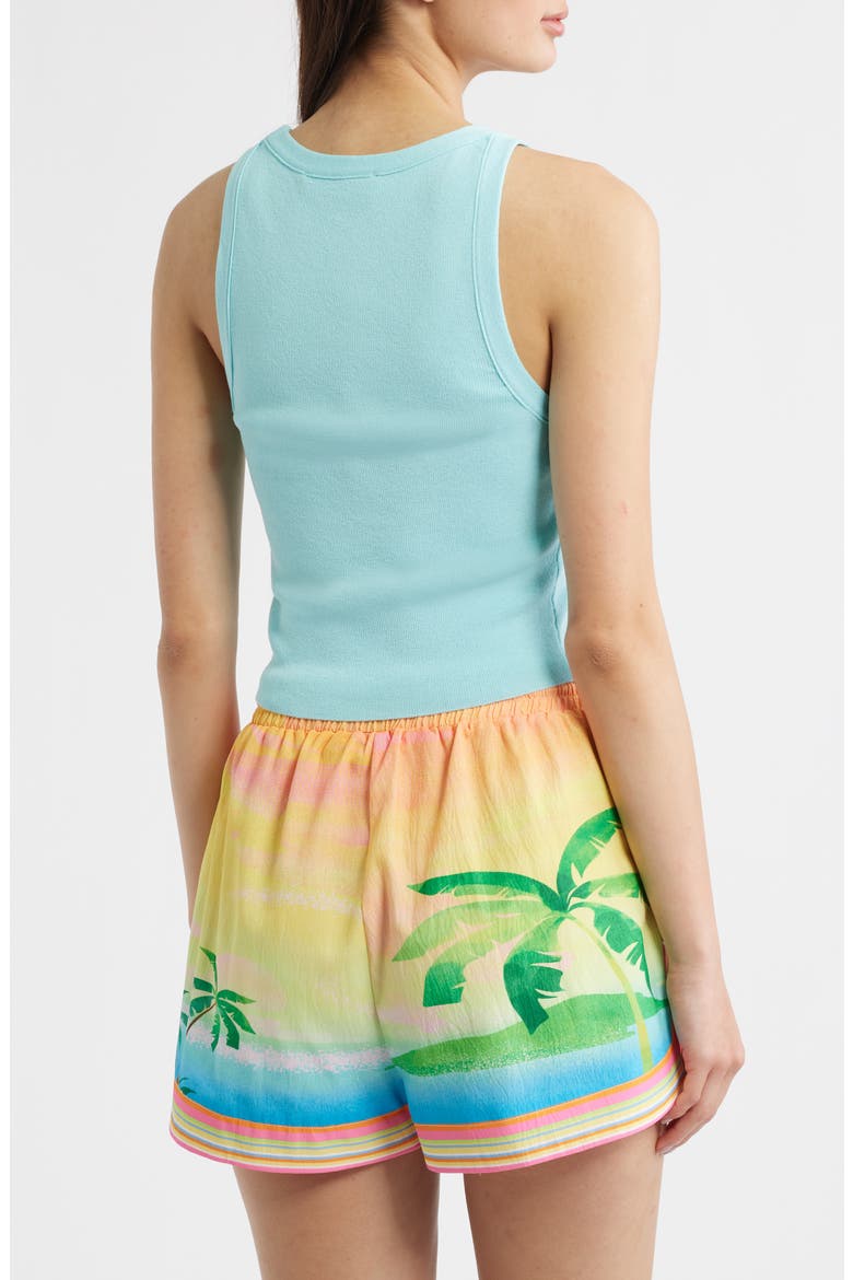 Flower Embossed Crop Tank, Alternate, color, PRETTY BLUE