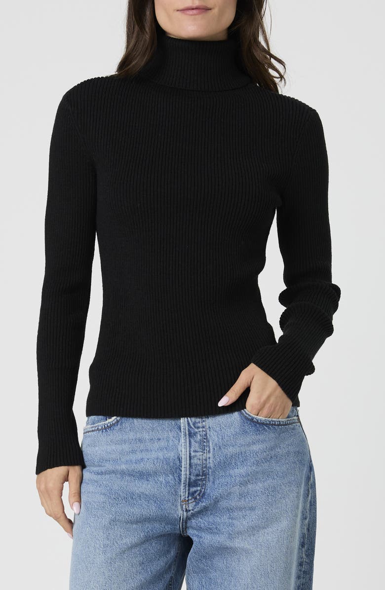 French Connection Turtleneck Sweater, Main, color, Black