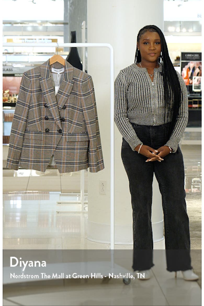 Veronica Beard Miller Herringbone Tweed Dickey Jacket (Women