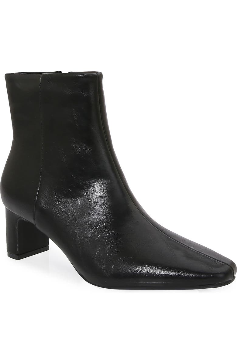 BERNESS Crinkle Textured Bootie, Main, color, Black