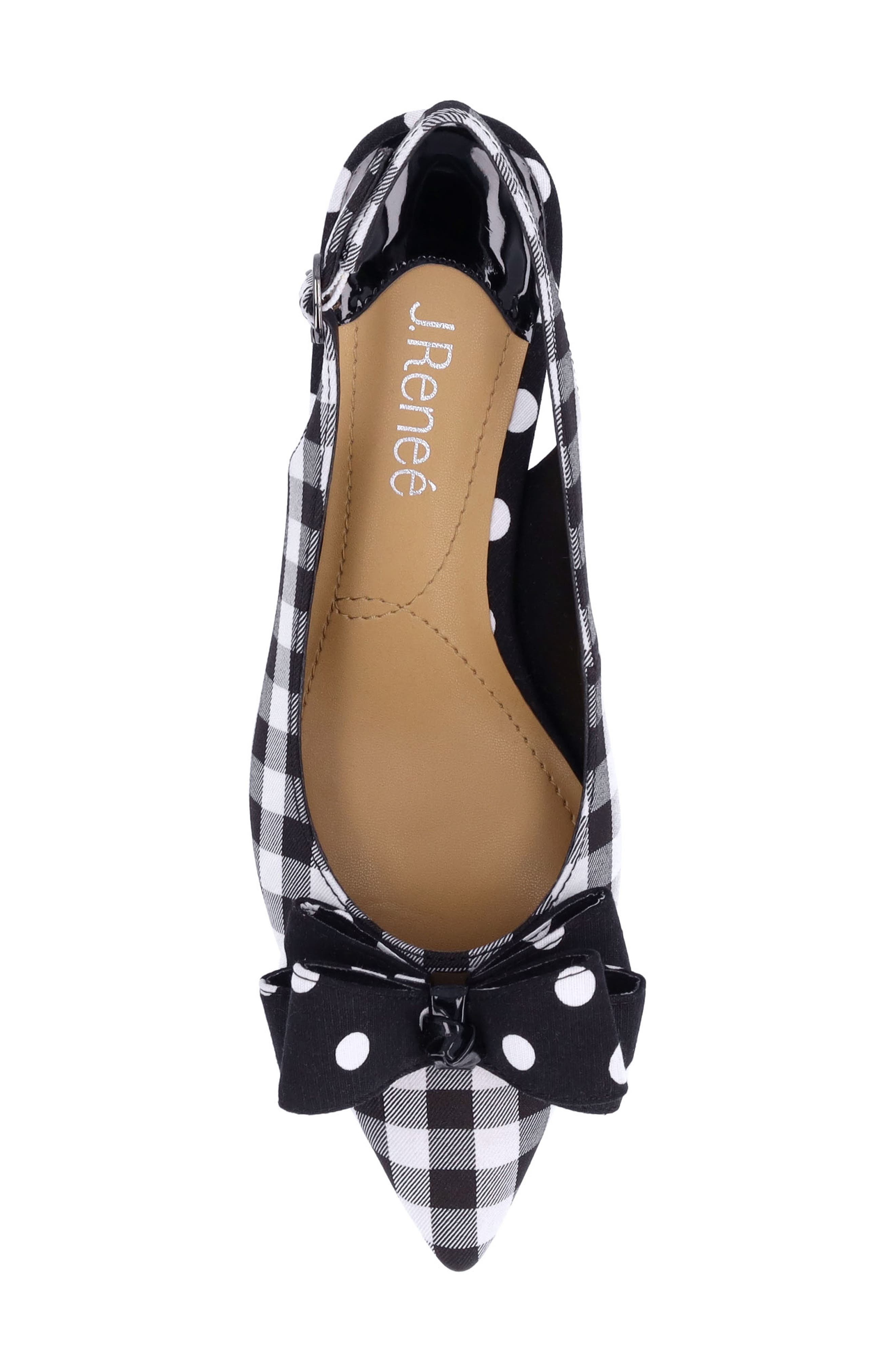 J. Reneé Kimma Pointed Toe Pump, Alternate, color, Black/ White