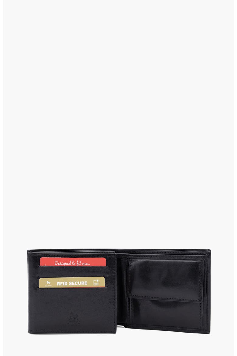 Gentleman Trifold Leather Wallet 507, Alternate, color, Black
