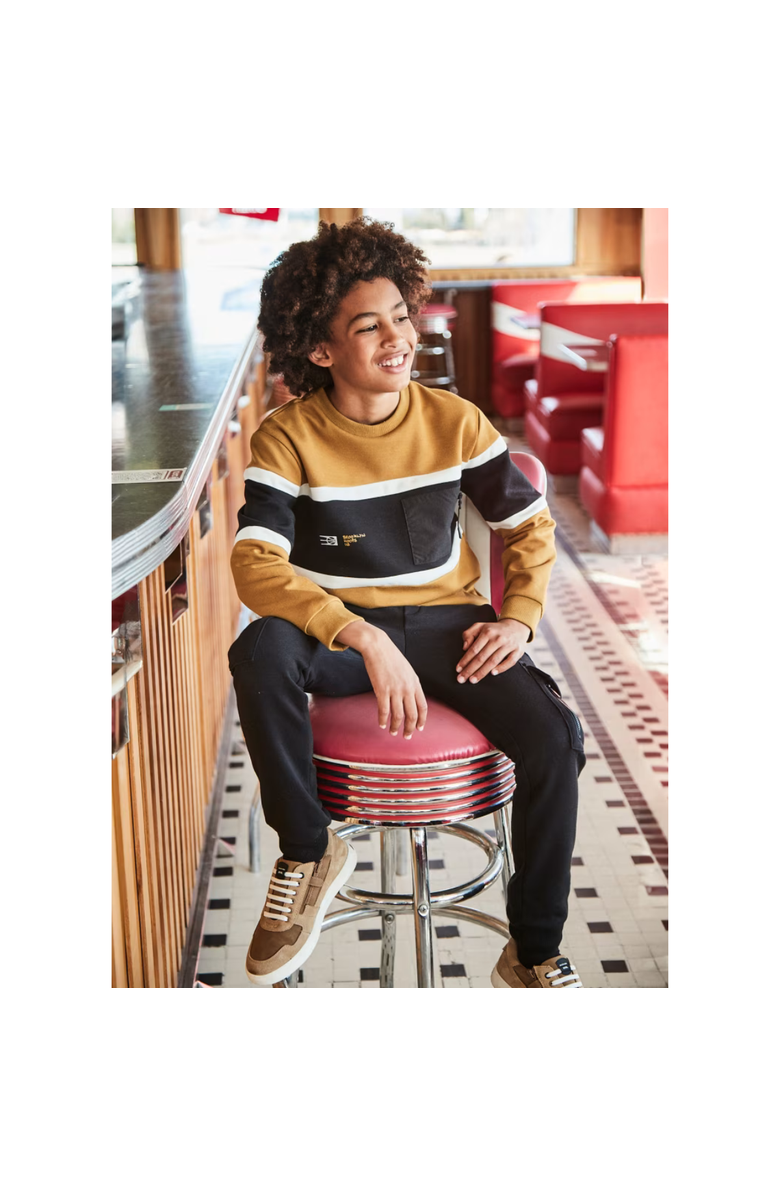 Mayoral Contrast Joggers, Alternate, color, Black