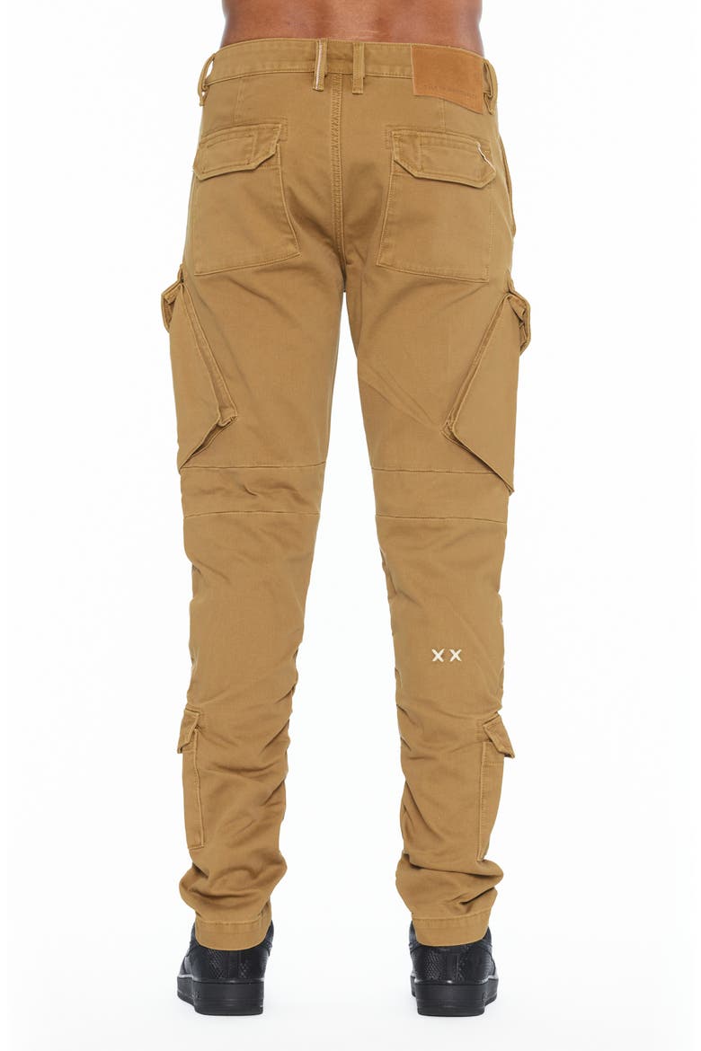 Rocker Slim Straight Cargo Pants, Alternate, color, BROWN SUGAR