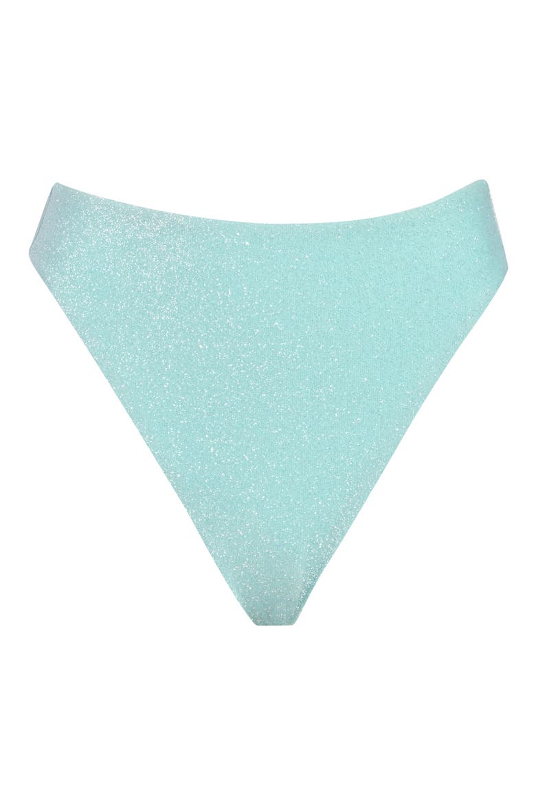 Seashore High Waist Bikini Bottoms, Main, color, BLEACHED AQUA