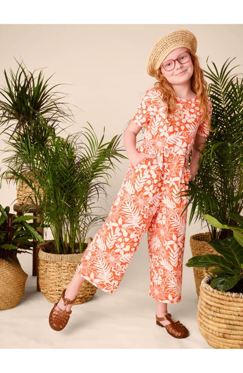 Tea Collection Just For Kicks Jumpsuit In Tropical Foliage
