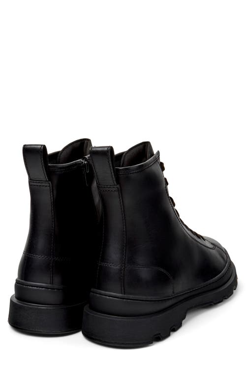 Camper Brutus Lace-up Leather Boots In Black